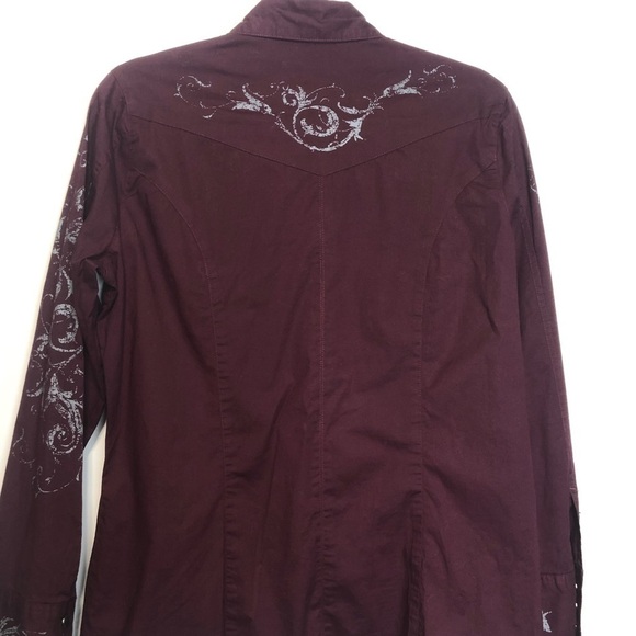 Stetson Long Sleeve Snap Button Shirt, size L - Picture 8 of 12